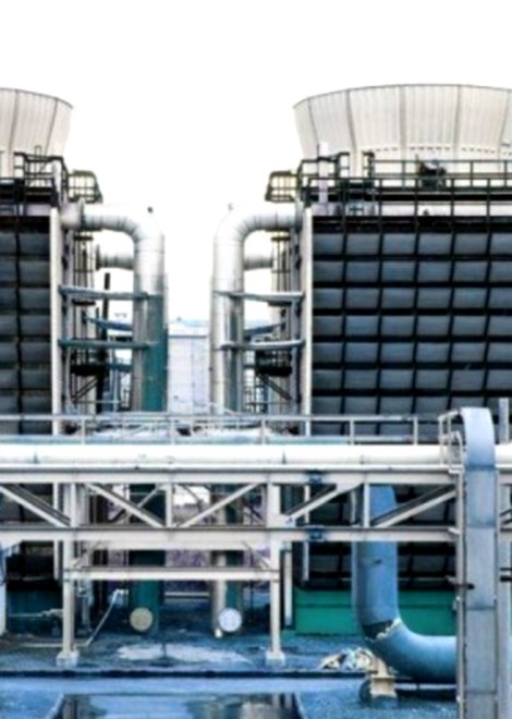 Industrial cooling water treatment plant